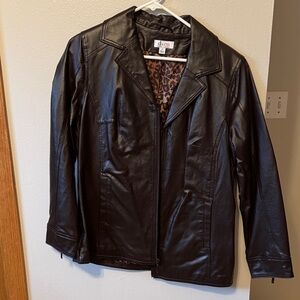 Women's Black Leather Jacket
